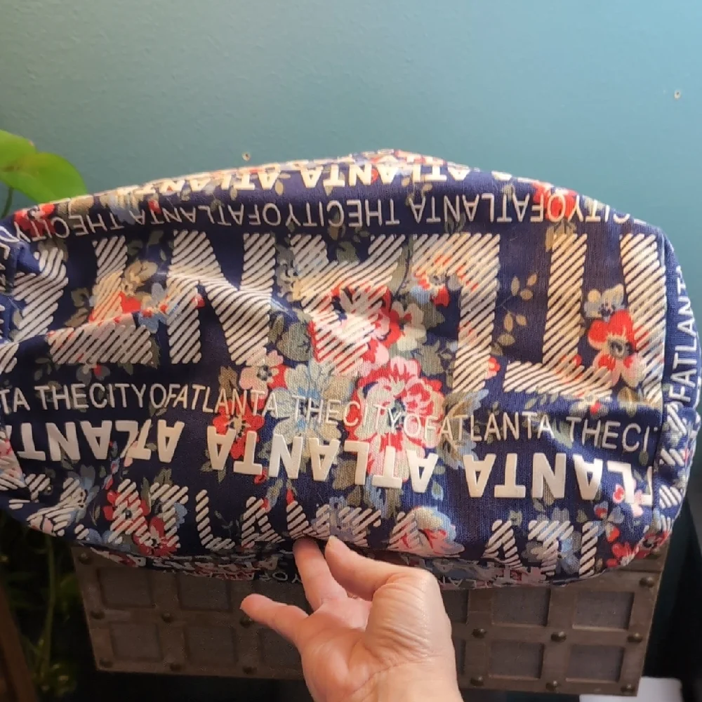 Robin Ruth Blue Floral Atlanta Hobo Bag